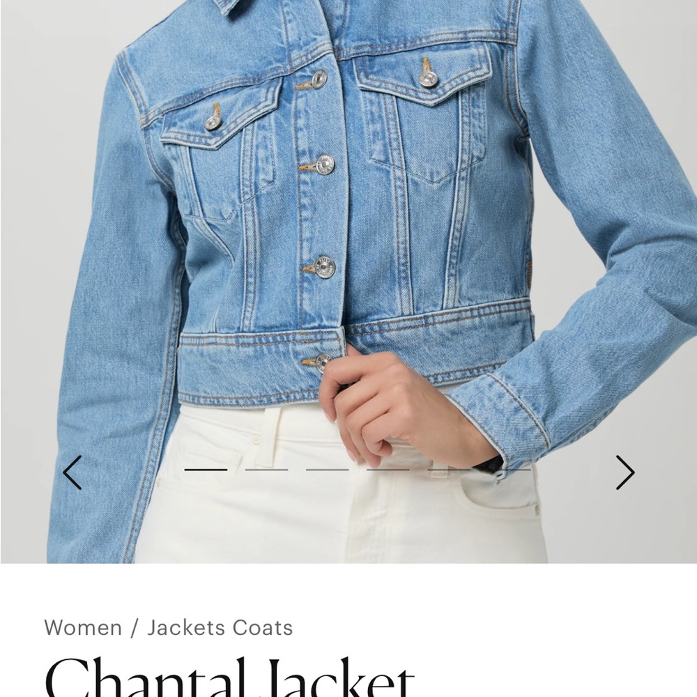 PAIGE Blue Jean Jacket Cropped Style